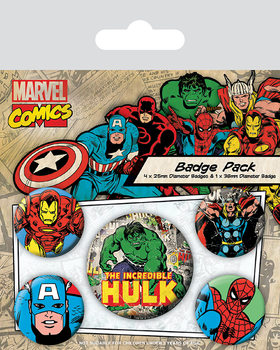 Merkesett Marvel Retro - Hulk