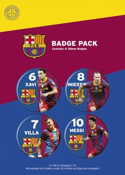 Badge set BARCELONA - players