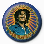 Badge BOB MARLEY - blue