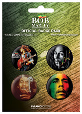 Set de badges BOB MARLEY