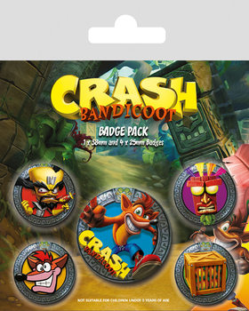 Badge Crash Bandicoot - Pop Out