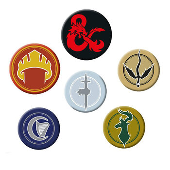 Set de badges Dungeons and Dragons - Factions