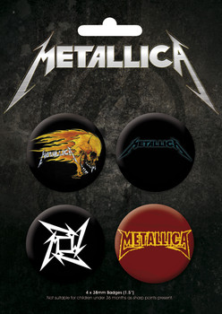 Badge set METALICA - Logos