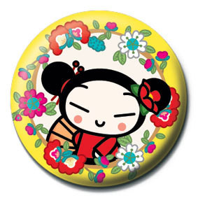 PUCCA - yellow flowers Badges