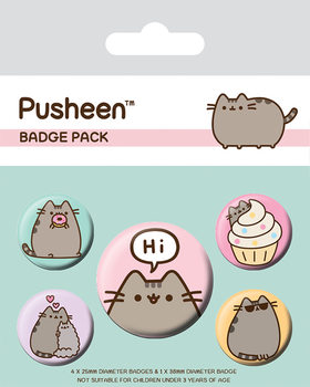 Set de badges Pusheen - Pusheen Says Hi