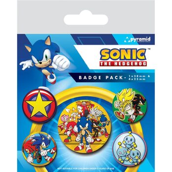Badge set Sonic: The Hedgehog - Speed Team