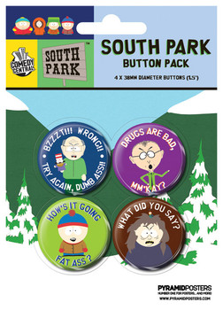 Badge set SOUTH PARK - Slogans