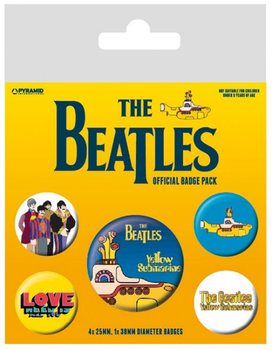 Badge sæt The Beatles - Yellow Submarine
