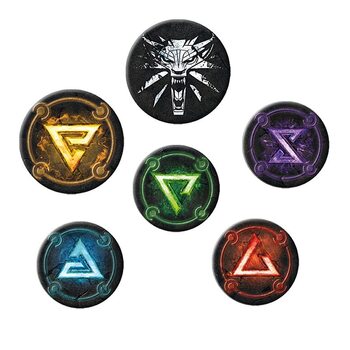 Badge sæt The Witcher - Signs