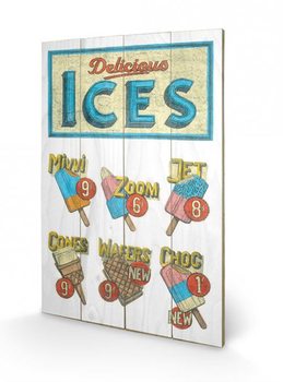 Bild auf Holz BARRY GOODMAN - delicious ices