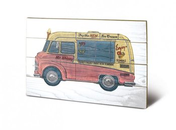 Bild auf Holz BARRY GOODMAN - icecream van