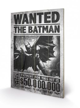Bild auf Holz Batman Arkham Origins - Wanted