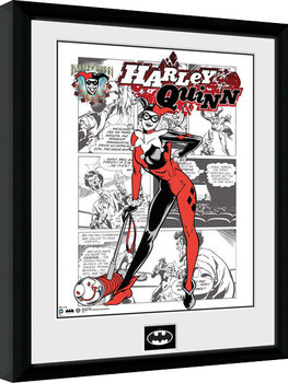 Gerahmte Poster Batman Comic - Harley Quinn Comic