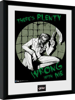 Gerahmte Poster Batman Comic - Joker Plenty Wrong