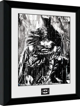 Gerahmte Poster Batman Comic - Rain