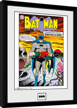 Gerahmte Poster Batman Comic - Robin Dies At Dawn