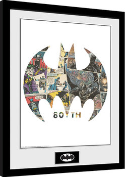 Gerahmte Poster Batman - Comic Symbol