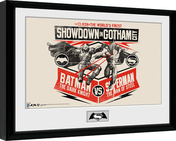 Zarámovaný plagát Batman Vs Superman - Battle