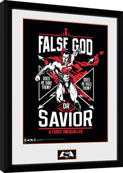 Gerahmte Poster Batman Vs Superman - False God