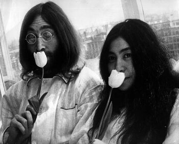 Obraz na plátně Bed-In for Peace by Yoko Ono and John Lennon, 1969