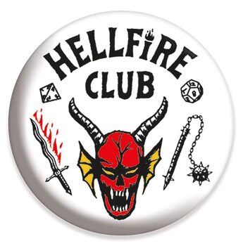 Bedž Stranger Things 4 - The Hellfire Club