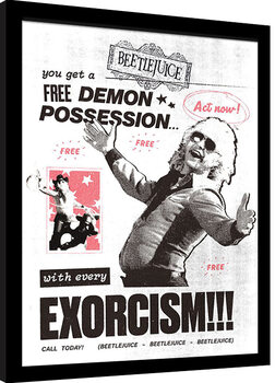 Gerahmte Poster Beetlejuice - Exorcism