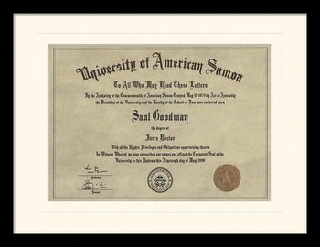 Rámovaný plakát Better Call Saul - Diploma