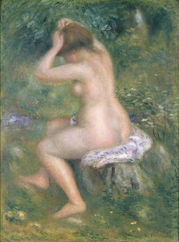 Canvastavla A Bather, c.1885-90