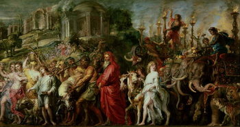 Canvastavla A Roman Triumph, c.1630