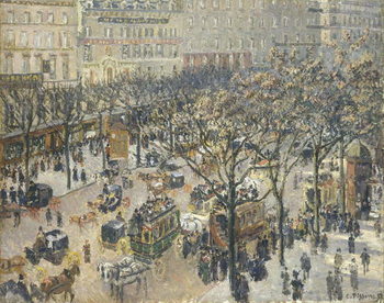 Canvastavla Boulevard des Italiens, Morning, Sunlight, 1897