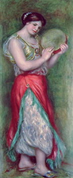 Canvastavla Dancing Girl with Tambourine, 1909