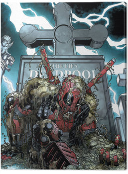 Canvastavla Deadpool - Grave