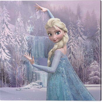 Canvastavla Frozen - Elsa Frozen Forest