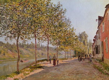 Canvastavla June Morning in Saint-Mammes, 1884