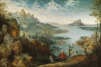 Canvastavla Landscape with the Flight into Egypt, 1563