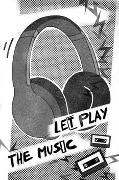 Canvastavla let play the music