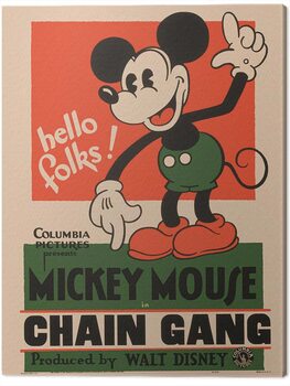 Canvastavla Mickey Mouse - Chain Gang