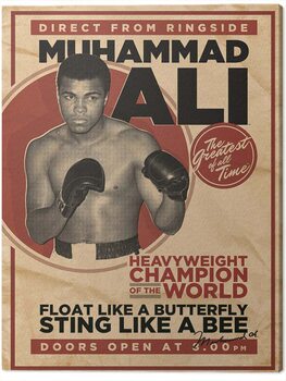 Canvastavla Muhammad Ali - Retro - Corbis