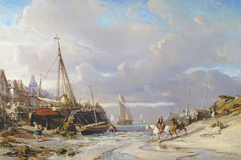 Canvastavla Port en Bretagne, 1861