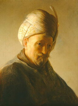 Canvastavla Portrait of a man in a turban