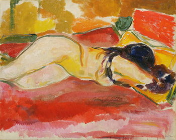 Canvastavla Reclining Female Nude, 1912/13