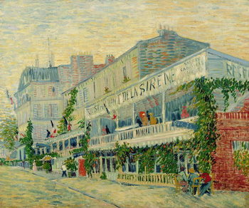 Canvastavla Restaurant de la Sirene at Asnieres, 1887