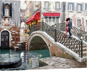 Canvastavla Richard Macneil - Venice Bridge