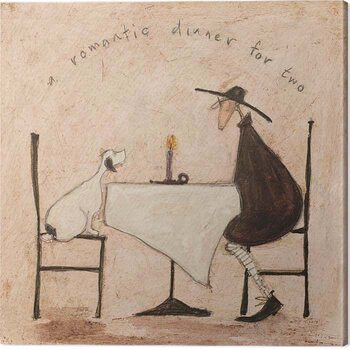 Canvastavla Sam Toft - A Romantic Dinner For Two