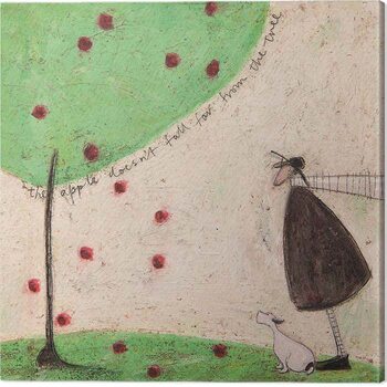 Canvastavla Sam Toft - The Apple Doesn‘t Fall From the Tree