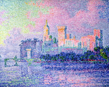 Canvastavla The Chateau des Papes, Avignon, 1900