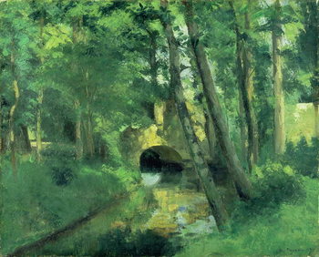 Canvastavla The Little Bridge, Pontoise, 1875