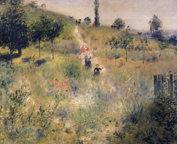 Canvastavla The Path through the Long Grass, c.1875