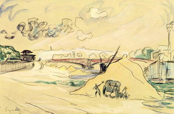 Canvastavla The Pile of Sand, Bercy, 1905
