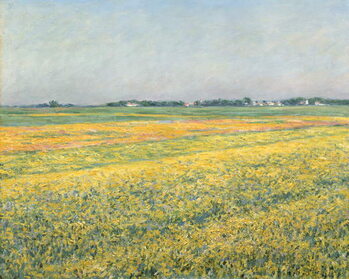 Canvastavla The Plain of Gennevilliers, Yellow Fields; La plaine de Gennevilliers, champs jaunes
